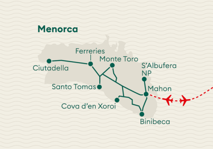 Karte Menorca
