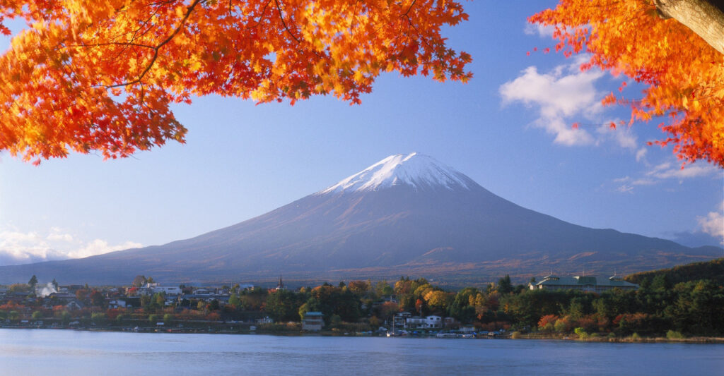 Japan Fuji Herbstlaubfärbung